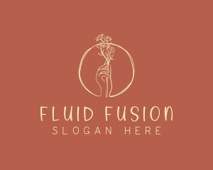 Nature Florist Hand  logo design