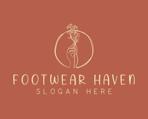 Nature Florist Hand  logo design