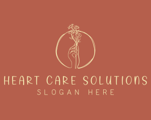 Nature Florist Hand  logo design