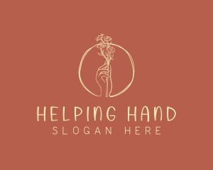 Hand - Nature Florist Hand logo design