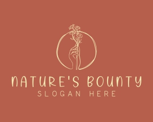 Nature Florist Hand  logo design