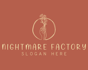 Nature Florist Hand  logo design