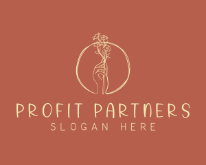 Nature Florist Hand  logo design