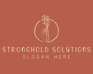 Nature Florist Hand  logo design