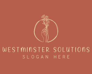 Nature Florist Hand  logo design