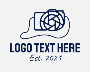 Photo Editor - Blue DSLR Camera logo design