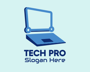 Laptop - Modern Blue Laptop logo design