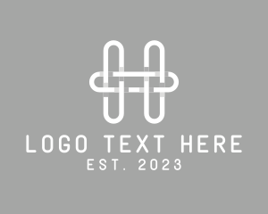 Interlock - Modern Basket Weave logo design