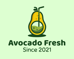 Avocado - Healthy Avocado Drink logo design
