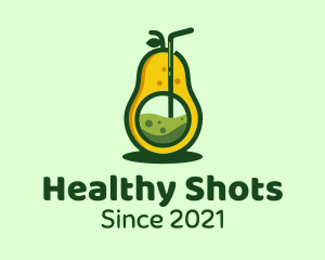 Healthy Avocado Drink logo design