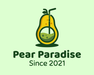 Pear - Healthy Avocado Drink logo design