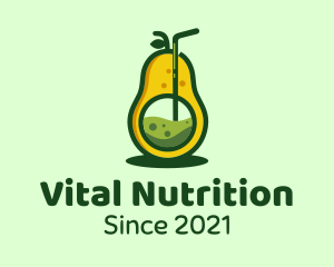 Healthy Avocado Drink logo design