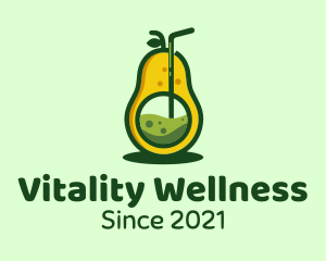 Healthy Avocado Drink logo design