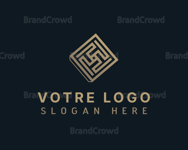 Tile Flooring Design Logo