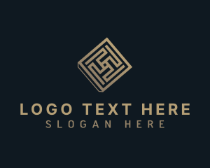 Tile Flooring Design Logo