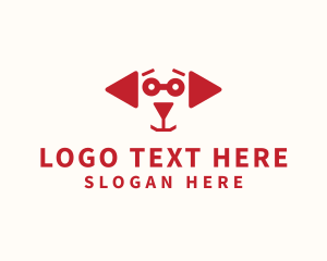 Youtube - Media Red Dog logo design