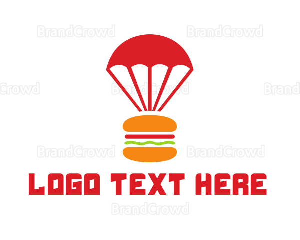 Red Parachute Burger Logo