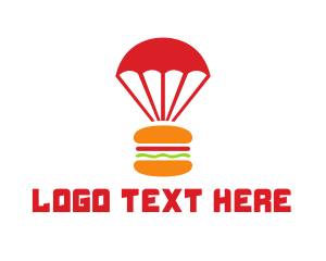 Red Parachute Burger Logo