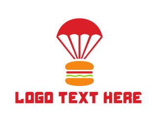 Burger Parachute Logo Brandcrowd Logo Maker