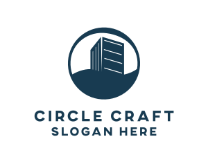 Construction Building Circle logo design