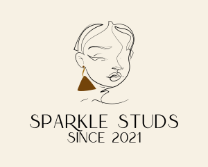 Fashion Woman Earring logo design