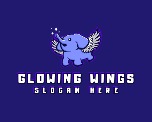 Elephant Fly Wings logo design