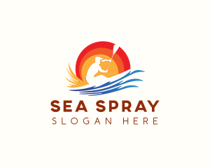 Boating Sea Water Sport logo design