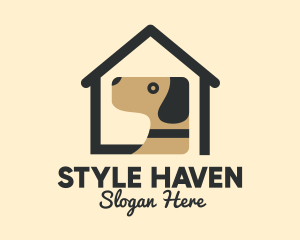Dog Profile House Logo