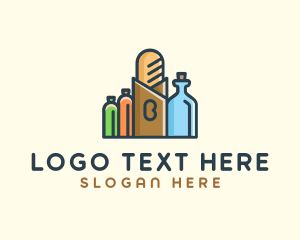 Deli - Grocery Items Beverages logo design