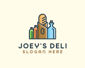 Grocery Items Beverages logo design