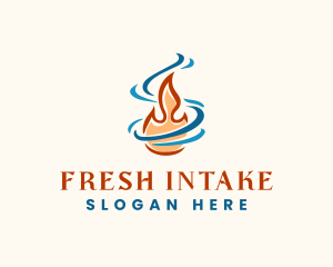 Intake - Fire Wind Ventilation logo design