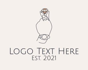 Luxury - Diamond Hand Jewelry logo design