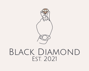 Diamond Hand Jewelry  logo design