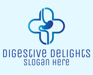 Digestive - Gastroenterologist Clinic Cross logo design