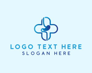 Gastroenterologist Clinic Cross logo design