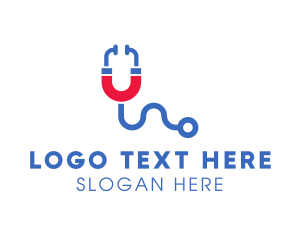 Stethoscope - Medical Magnetic Stethoscope logo design