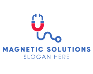 Magnetic - Medical Magnetic Stethoscope logo design