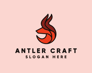 Antlers - Wild Deer Antlers logo design