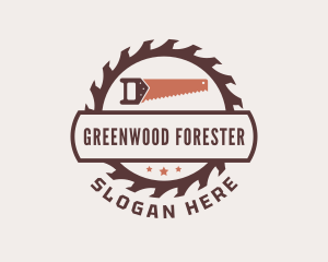 Forester - Saw Carpentry Tool logo design