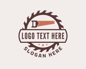 Woodworker - Saw Carpentry Tool logo design