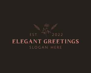 Floral Beauty Elegant logo design