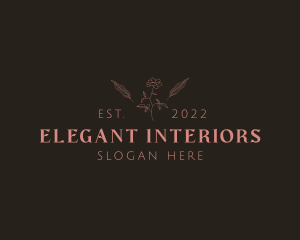 Floral Beauty Elegant logo design