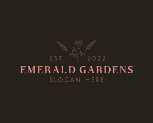 Floral Beauty Elegant logo design