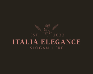 Floral Beauty Elegant logo design