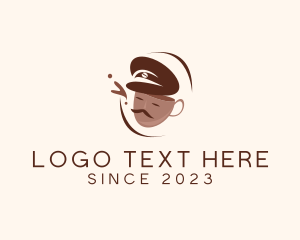 Coffee Bean - Coffee Cup Officer logo design