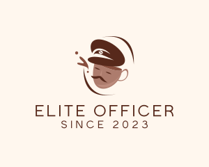 Officer - Coffee Cup Officer logo design
