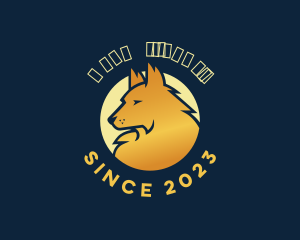 Wild - Gold Lynx Animal logo design