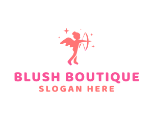 Female Cupid Boutique logo design