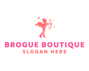 Female Cupid Boutique logo design