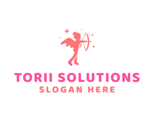 Female Cupid Boutique logo design